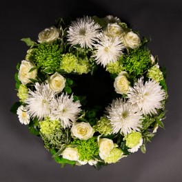 Couronne blanche et verte